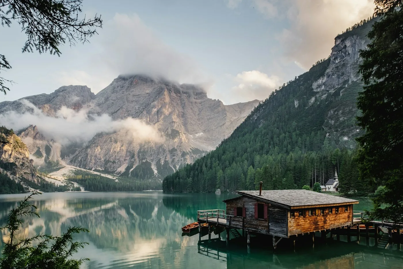Natural landscape beside fishing waters